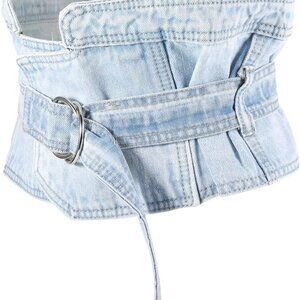 Denim Corset Belt Women's Waist Cincher Stylish Fashion Accessory